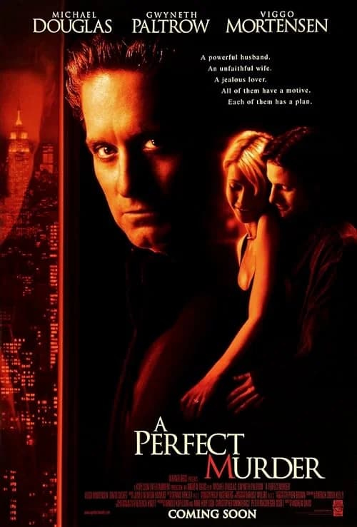 A Perfect Murder film posteri