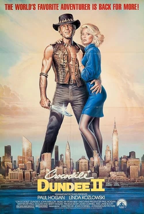 Crocodile Dundee II film posteri